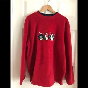 Christmas velour pullover top sweater